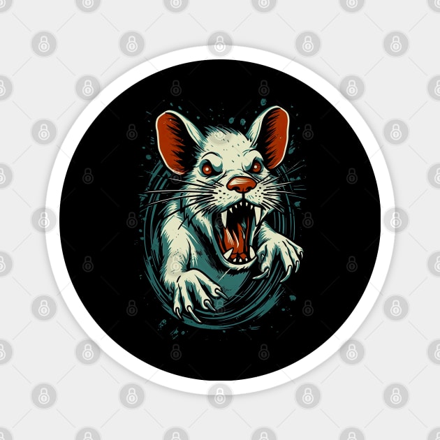 Angry Rat Magnet by Allbestshirts